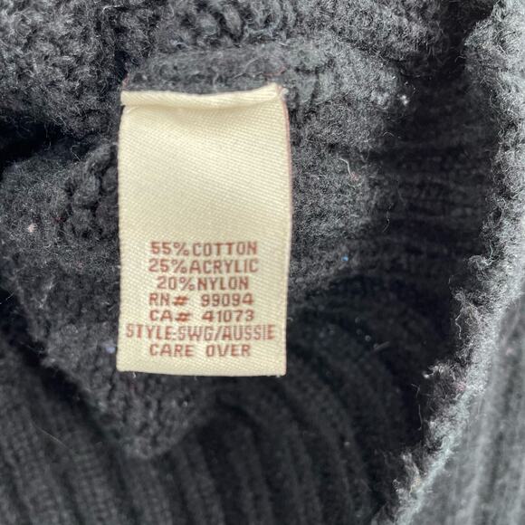 Vintage Matix‎ V-Neck Rib Knit Sweater Women's Size Large Black - Picture 6 of 12